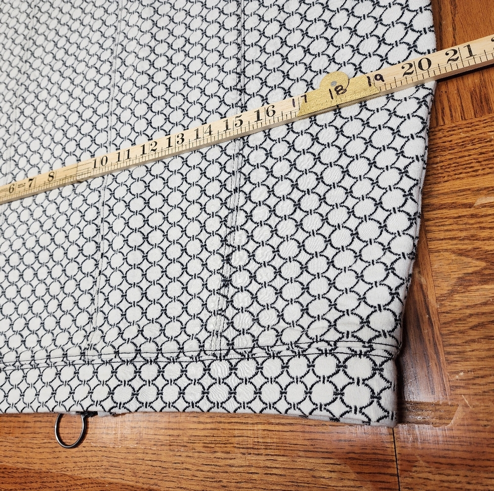 Maeve Anthropologie Ivory White Black Knit Pencil Skirt Women's Size Large - Picture 5 of 9